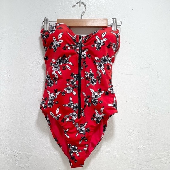 Veronica Beard Mari Swim Swimsuit One Piece Red - Picture 1 of 4